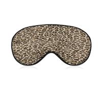 Leopard Patterned Wallpaper Sleep Mask Eye Mask for Sleeping Breathable Blackout Sleeping Masks with Adjustable Strap Soft Eye Cover Comfortable Blindfold Eyeshade for Night Sleeping Travel Nap