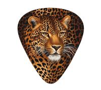 Leopard patternGuitar Picks, 12-Piece Pattern Set, Three Different Thicknesses for Acoustic Electric Guitar and Other Instruments