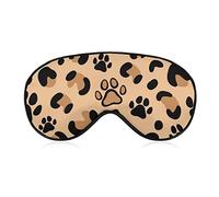 Leopard Paw Sleep Mask Dog Cat Blindfold for Sleeping Elastic Blackout Eye Mask Cover for Full Night's Sleep Travel and Nap