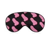 Leopard Penis Sleep Eye Mask Night Shade Cover Soft Adjustable for Travel Naps
