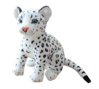 Leopard Plush Toy, Soft Stuffed Animal Doll, 9.06 inches Cute Snow Leopard Cheetah Design, Ultra-Soft Huggable Fabric, Ideal for Boys Girls Home Bedroom Decoration and Gift Giving