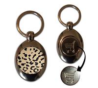 Leopard Print - £1/€1 Metal Shopping Coin Token Key Ring