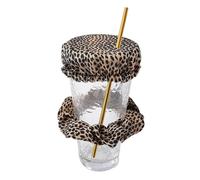 (Leopard print 1) Nightcap Drink Cover Scrunchie, The Drink Spiking Prevention Scrunchie