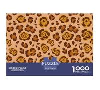 Leopard Print 1000 Pieces Jigsaws Puzzle Games Challenge Toy Faux Fur Home Decoration Family Fun Kids Age 12+ 70x50cm/1000pcs