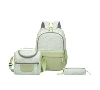 Leopard Print 3 Piece School Backpack Set With Lunch Bag And Case