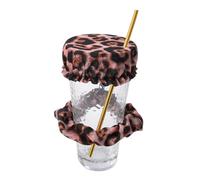 (Leopard print 6) Nightcap Drink Cover Scrunchie, The Drink Spiking Prevention Scrunchie