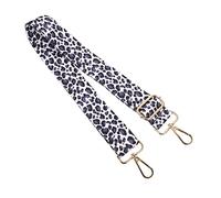 Leopard Print Adjustable Handbag Strap with Clasps Nylon Fashion