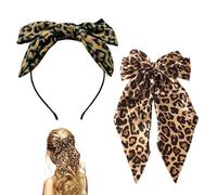 Leopard Print and Bow Headbands - Fashionable Personalized Hair Accessories - Retro Style for Women