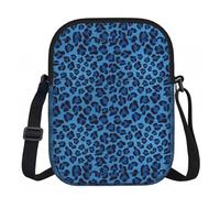 Leopard Print Animal Pudding, Polyester Shoulder Bag, Zipper Crossbody Bag - Purse for Women