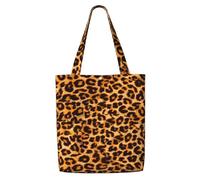 Leopard Print Animal Skin,Reusable Grocery Bags Shopping Tote Bags Large Capacity Canvas Shoulder bag