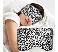 Leopard Print Animals The Arts, Sleep Mask for Home Travel, Full Eye Covers Light Blocking Eye Mask Sleep Eye and Ear Muffs