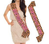 Leopard Print Birthday Girl Sash - Pink Cheetah Party Sash for Sweet 16, 18th, 21st, 25th, 30th, 40th, 50th Celebrations