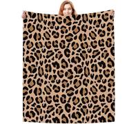Leopard Print Blanket, Warm Blanket Soft Leopard Print, Multifunctional Sofa Bed Travel Blanke-t, Suitable For Home Decoration, Party Gift 100x150cm -2