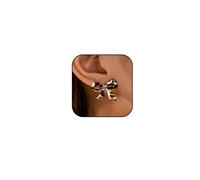 Leopard Print Bow Earrings for Women Boho Leopard Print Ribbon Bow Earrings Cheetah Bowknot Stud Earring Animal Print Statement Earring Simple Stylish Jewelry, no, Metal, No Gemstone