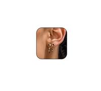 Leopard Print Bow Earrings for Women Statement leopard Print Ribbon Bow Earrings Vintage Cheetah Bowknot Stud Earring Animal Print Earring Simple Stylish Jewelry, L, Metal, No Gemstone