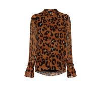 Leopard Print Carmen Blouse - female - FABIENNE CHAPOT - Shirts - Brown - S - Blouses & Shirts S