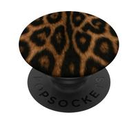 Leopard Print Cheetah Aesthetic Preppy Girly Y2K Cute Animal PopSockets Adhesive PopGrip