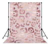 Leopard Print Cheetah Rose Gold, Photography Backdrop Photo Props 5x7FT Photo Background for Party Home Decoration
