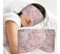 Leopard Print Cheetah Rose Gold, Sleep Mask for Home Travel, Full Eye Covers Light Blocking Eye Mask Sleep Eye and Ear Muffs
