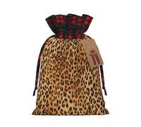 Leopard Print Christmas Candy Bag, Reusable, Christmas Bag For Christmas Birthday Party
