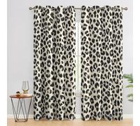 Leopard Print Curtains for Bedroom, Brown Cheetah Blackout Curtains for Living Room, 54 Drop Eyelet Window Treatments Home Decor 46 X 54 Inch (W X L), 2 Panels X&-14