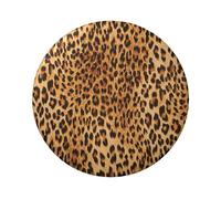 Leopard Print Custom 6cm Pin Badge-Iron Tinplate Material,Glossy Laminated,Single Sided Print-for Jackets,Bags