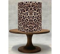 Leopard Print Edible Cake Wrap, Animal Skin Cake Topper, Cheetah Icing Sheet or Wafer Paper Decoration, Safari Jungle Birthday Wrap!109 (Icing Sheet)