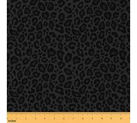 Leopard Print Fabric by The Yard,African Cheetah Wildlife Upholstery Fabric for Chairs Sofa,Black Wild Animal Skin Waterproof Fabric for Upholstery and Home DIY Projects,3 Yards
