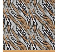 Leopard Print Fabric by The Yard,Safari Cheetah Print Tiger Fabric for and Home DIY Projects,Brown Wild Animal Waterproof Outdoor Fabric,1 Yard,(L92*W150cm) Gray