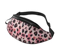 Leopard Print Fanny Pack for Women Men, with Adjustable Strap, Lightweight Waterproof Waist Bag for Sport Walking Running