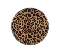 Leopard Print Fridge Magnets for Home, Personalized Round Refrigerator Magnets for Kitchen, Multifunctional Magnetic Stickers for Locker Decorations, Office