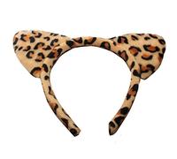 Leopard Print Furry Padded Cat Ears Alice Hair Band Headband Fancy Dress Party Hen