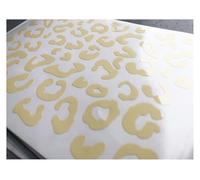 Leopard Print Gloss Premium Vinyl Die Cut Peel and Stick Stickers - A5 Cream