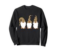 Leopard Print Gnomes Cute Christmas Sweatshirt