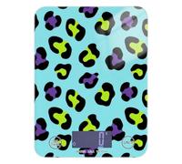 Leopard Print Green Purple Blue Weight Loss Diet Scales Digital Weight for Food 11lb/0.18oz, 5kg/5g Waterproof Scale Kitchen with 4 Unit for Soap Making Soap Making Soap Making bascula Digital de
