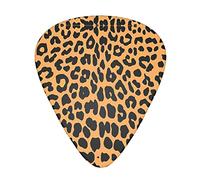 Leopard Print Guitar Plectrums Classical Triangle Bass Acoustic And Electric Guitar Plectrums For Guitarists 12 Pieces