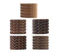 Leopard Print Hair Scrunchies for Women, Girls - Large Soft Stretchy Fabric Hair Bands, No-Slip Ponytail Holders for Workouts, Office, Party, Daily Use