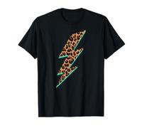 Leopard Print Lightning Bolt Graphic T-Shirt