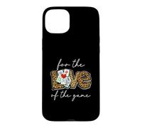 Leopard Print Love for The Game Mahjong Playing Chinese Game Case for iPhone 15 Plus