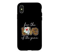 Leopard Print Love for The Game Mahjong Playing Chinese Game Case for iPhone X/XS