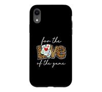Leopard Print Love for The Game Mahjong Playing Chinese Game Case for iPhone XR