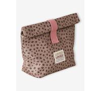 Leopard print lunch bag beige