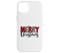Leopard Print - Merry Christmas - Doodles Case for iPhone 14 Plus