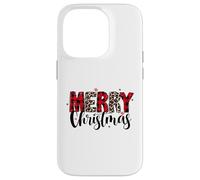Leopard Print - Merry Christmas - Doodles Case for iPhone 14 Pro
