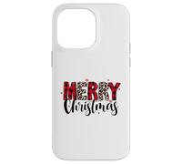 Leopard Print - Merry Christmas - Doodles Case for iPhone 14 Pro Max
