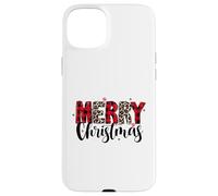 Leopard Print - Merry Christmas - Doodles Case for iPhone 15 Plus
