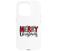 Leopard Print - Merry Christmas - Doodles Case for iPhone 15 Pro