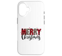 Leopard Print - Merry Christmas - Doodles Case for iPhone 16
