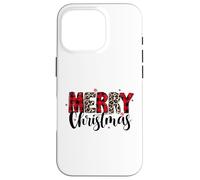 Leopard Print - Merry Christmas - Doodles Case for iPhone 16 Pro