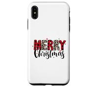 Leopard Print - Merry Christmas - Doodles Case for iPhone XS Max